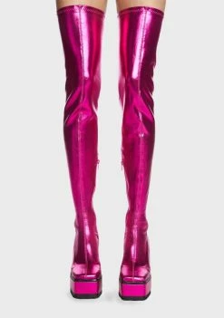 Poster Grl Elevated Energy Thigh High Boots