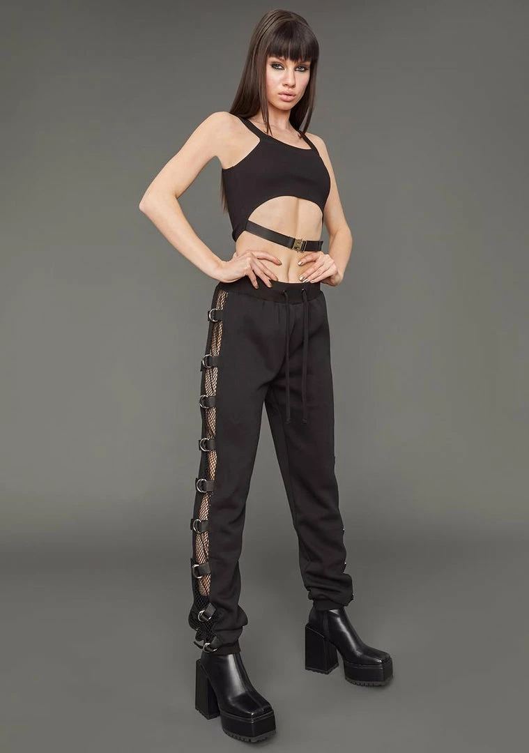 Poster Grl Jogger Sweatpants No Time To Waste Buckle Sweatpants 2 Poster Grl Jogger Sweatpants No Time To Waste Buckle Sweatpants