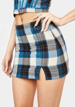 Poster Grl Eff Academia Plaid Mini Skirt Bottoms