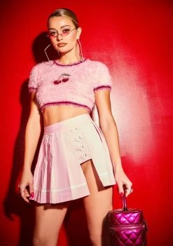 Poster Grl Tops Baddest Berry Sweater Baby Tee