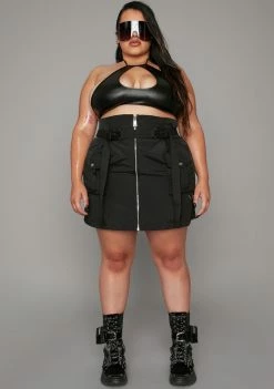 Poster Grl Bottoms Always Take The Title Cargo Skirt