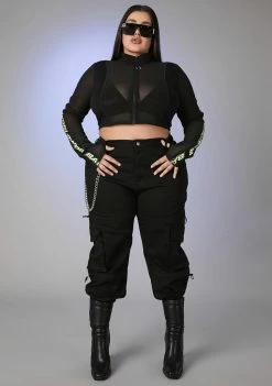 Poster Grl I Run The Scene Mesh Top