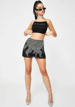 Poster Grl Tops Iconic Clout Rhinestone Tank