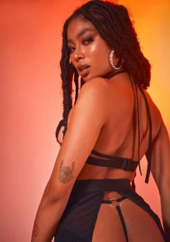 Poster Grl Rough Rider Fringe Lingerie Set