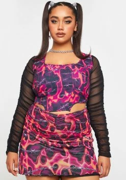 Poster Grl Plus High Risk Hottie Corset Top