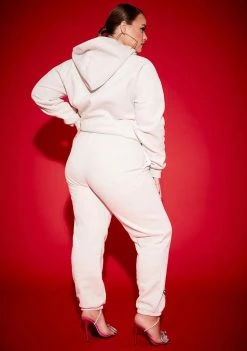 Poster Grl Bottoms Plus Bad Bish Vibe Airbrushed Fleece Sweatpants