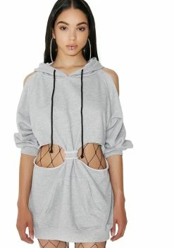 Poster Grl Ladies 1st Cut-Out Sweatshirt Dress Dresses