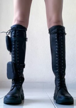 Poster Grl Boots & Booties Find My Funds Pocket Combat Boots