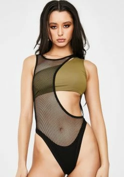 Poster Grl Icon Livin' Mesh Bodysuit Set Tops