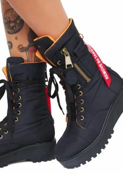 Poster Grl Boots & Booties Combat Flight Boots