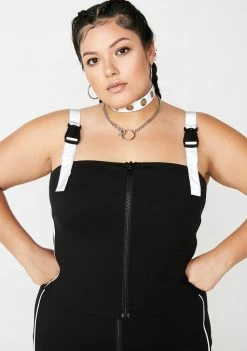 Poster Grl Tops Sorry Not Sorry Reflective Tank