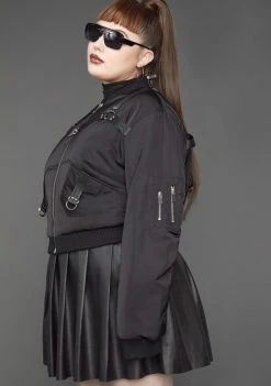 Poster Grl Outerwear Lil Baddie Undercover Bomber Jacket