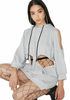 Poster Grl Ladies 1st Cut-Out Sweatshirt Dress Dresses