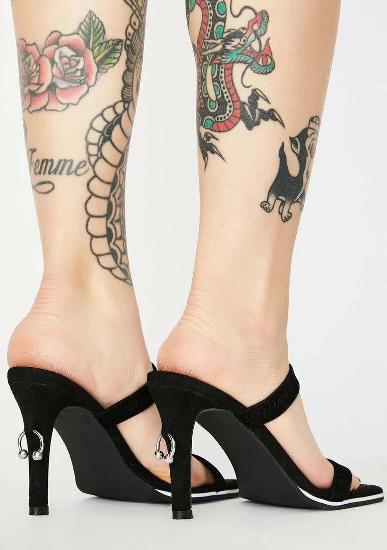 Poster Grl Where's My Check Pierced Heels 2 Poster Grl Where's My Check Pierced Heels