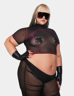 Poster Grl Servin' On The Floor Mesh Tee