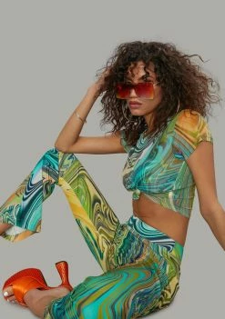 Poster Grl Hypnotic Habits Mesh Baby Tee