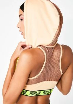 Poster Grl Thirst Trap Hooded Sports Bra
