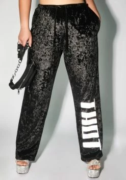 Poster Grl So That Heaux Over There Velour Pants Bottoms