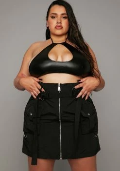 Poster Grl Bottoms Always Take The Title Cargo Skirt