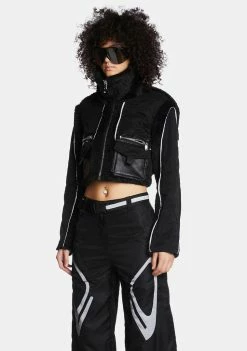 Poster Grl Future Couture Reflective Jacket Cropped Jacket