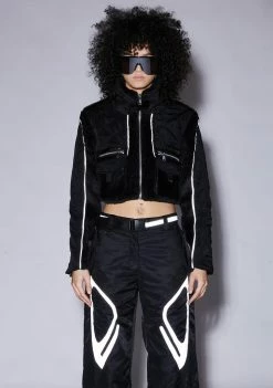 Poster Grl Future Couture Reflective Jacket Cropped Jacket