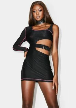 Poster Grl On The Floor Mesh Dress