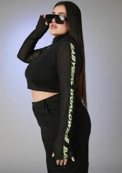 Poster Grl I Run The Scene Mesh Top