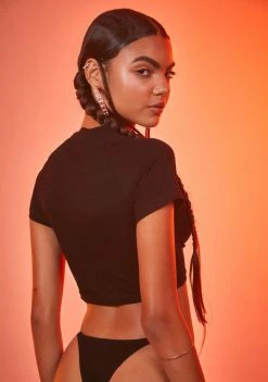 Poster Grl Lingerie & Sleepwear Slow Ride Baby Tee & Thong Set