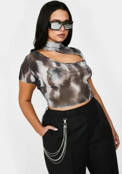 Poster Grl She's Viral Overnight Mesh Top Tops