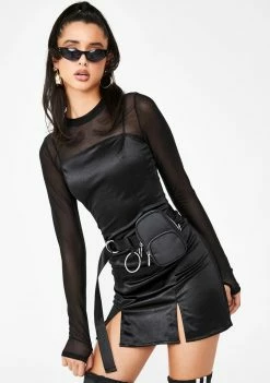 Poster Grl Dresses Call Me Over Satin Dress