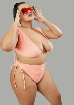 Poster Grl Plus Peachy Vice High Rise Bikini Set Swim