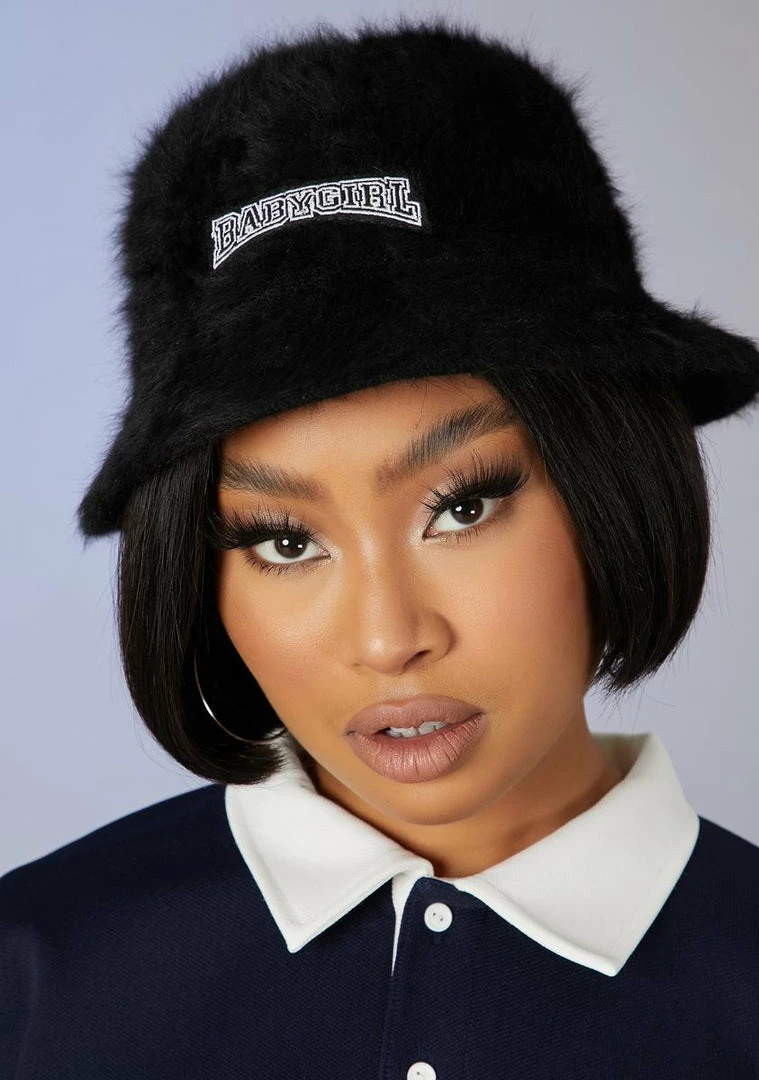 Poster Grl Uppin' The Score Fuzzy Bucket Hat 1 Poster Grl Uppin' The Score Fuzzy Bucket Hat