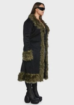 Poster Grl Plus Do Your Thing Faux Fur Coat Outerwear