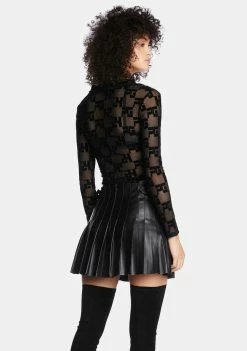 Poster Grl Against The Machine Pleated Skirt