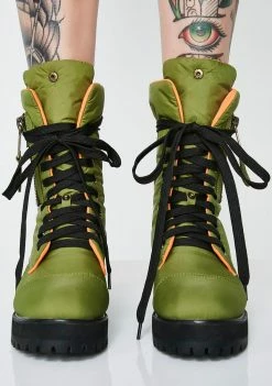 Poster Grl Boots & Booties Kush Combat Flight Boots