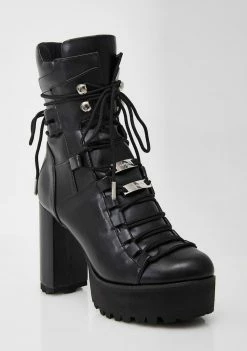 Poster Grl Last Standing Lace-Up Boots Boots & Booties