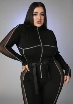 Poster Grl Always Switching Lanes Sporty Jumpsuit