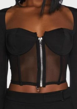 Poster Grl Do You Good Mesh Corset Top