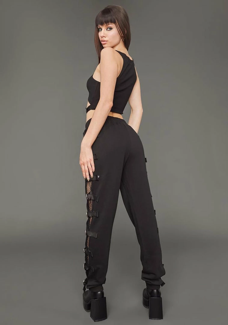 Poster Grl Jogger Sweatpants No Time To Waste Buckle Sweatpants 4 Poster Grl Jogger Sweatpants No Time To Waste Buckle Sweatpants