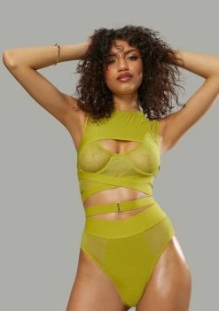 Poster Grl Techno Slide Mesh Lingerie Set