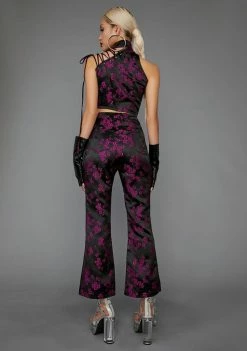 Poster Grl Undercover Influencer Cropped Flare Pants Bottoms