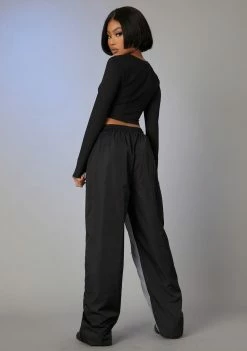 Poster Grl Bottoms Control Panel Wide Leg Joggers