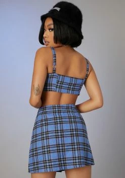 Poster Grl Got A Clue Plaid Skirt Set