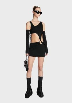 Poster Grl Bound By Time Dress And Gloves Set Little Black Dresses