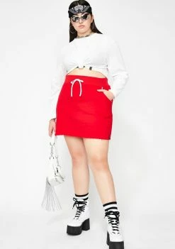 Poster Grl Bottoms Baesic Squad Goals Sweatshirt Skirt