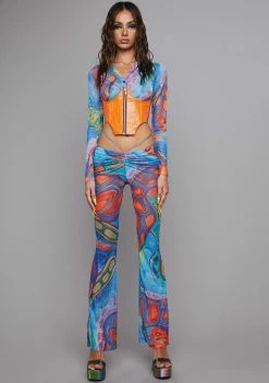 Poster Grl Sunset Out Of Element Underbust Corset Corset Top