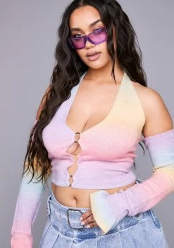 Poster Grl Plus Don't Start Now Crop Top Tank Crop Top