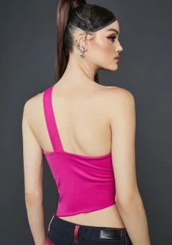 Poster Grl Karma's Kiss Asymmetrical Tank Top Tank Crop Top