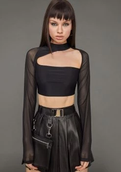 Poster Grl Tops Ride For You Keyhole Crop Top