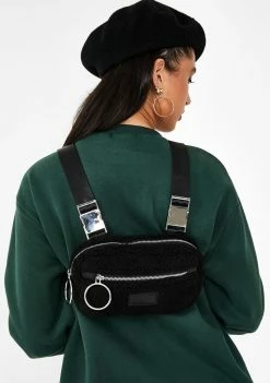 Poster Grl Casual Flex Sherpa Fanny Bags & Wallets